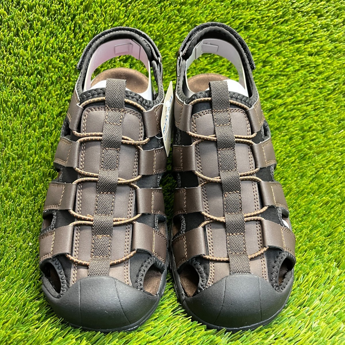 Skechers Garver Liveoak Mens Size 10 Chocolate Beach Walking 