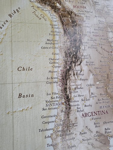 Wall Mural photo wallpaper Brown World Map 315x232cm Customer RETURN - Picture 7 of 13