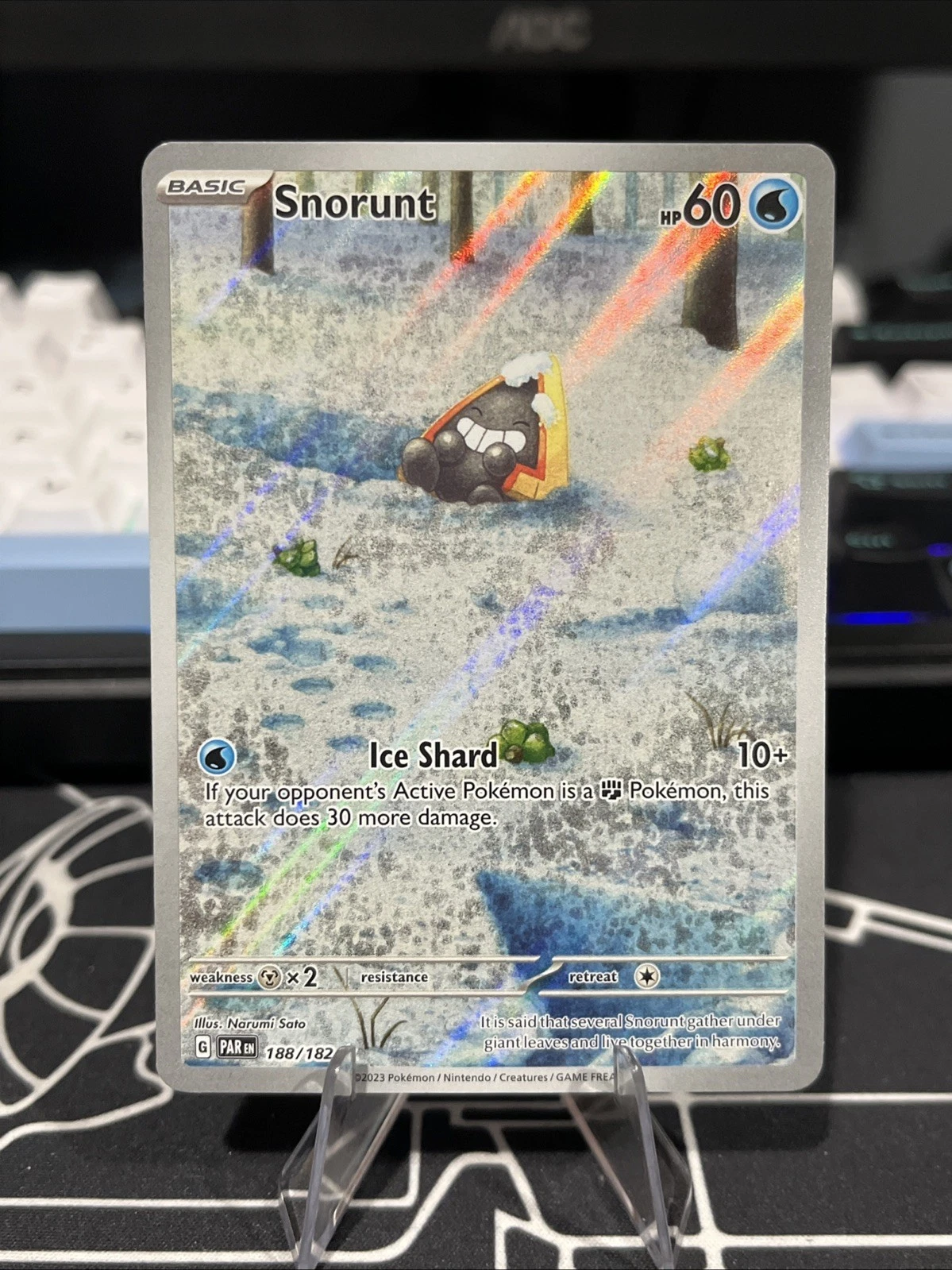 Snorunt 188/182 Pokemon TCG Paradox Rift Illustration Rare NM