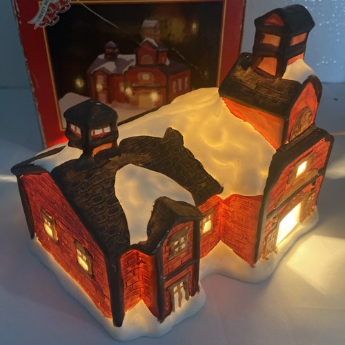 Vintage Weihnachtsdorf Feuerwache - Bild 1 von 11