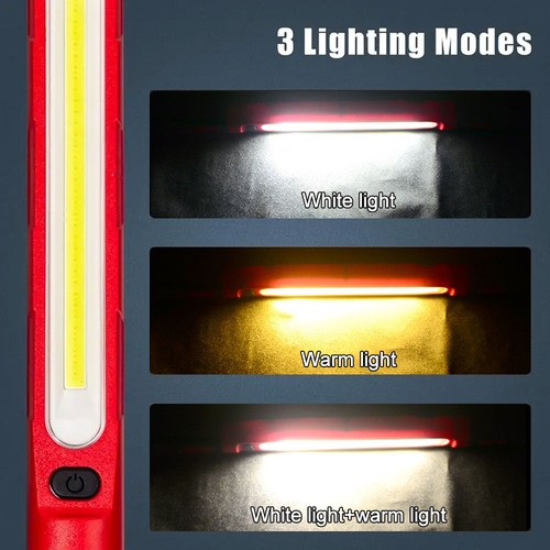 Luce LED magnetica da lavoro 2000LM alta luminosità 5000mAh ricaricabile lampada sottocofano - Foto 6 di 14