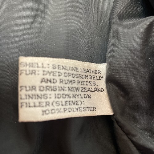 Vintage Wilsons Lederjacke Herren Small Schwarz Vintage 80er Full Zip Bomber - Bild 4 von 22