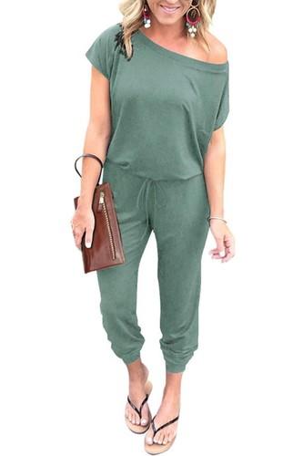 Jumpsuits for 2025 Summer Dressy Off Shoulder Romper Spring Vacation Travel L...