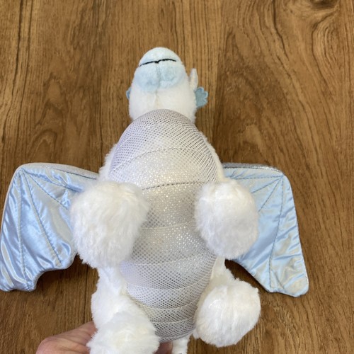 Ganz Webkinz weißer Eisdrache Stofftier 10 Zoll lang Plüschtier ohne Code - Bild 6 von 11