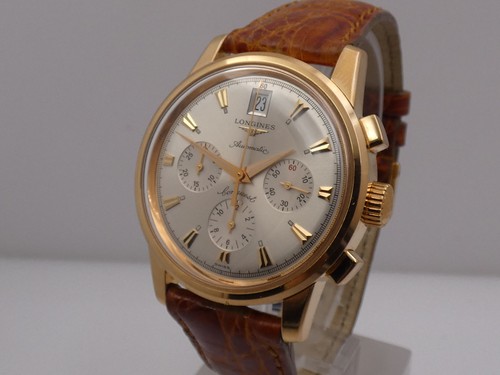 LONGINES CHRONO CONQUEST HERITAGE 18KT ROSE GOLD N.O.S. AUTOMATIK L1.641.8 UHR - Bild 9 von 17
