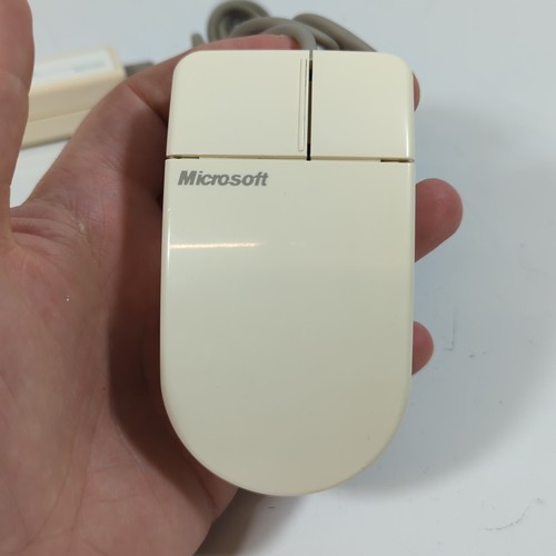 Microsoft "Dove Bar" InPort PS/2 2 Button Ball Mouse - Picture 2 of 8