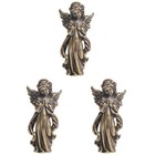 3 PCS Copper Craft Scene Ornament Figurine Decor Angels Ornaments