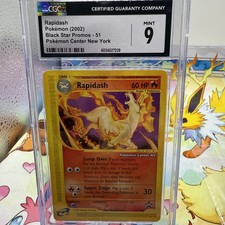 Rapidash CGC 9 Pokemon Center NY 51/53 Pokemon TCG WOTC Promo