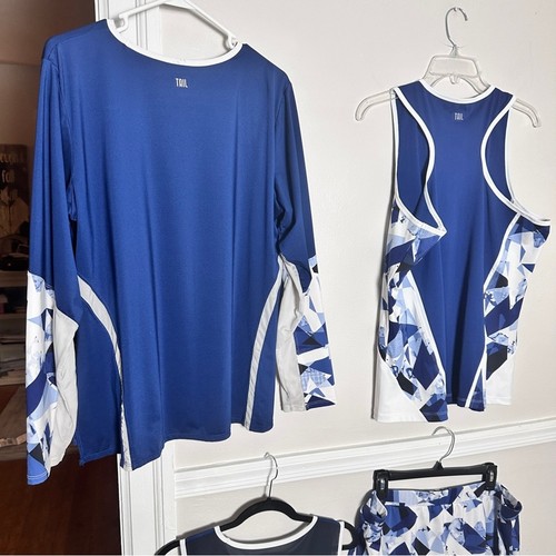 Tail Damen Tennis Matching Skort Outfit Paket Sport Golf Blau & Weiß XXL - Bild 7 von 16