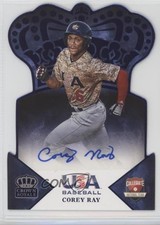 2015 Panini USA Baseball Crown Royale Blue Signatures 19/25 Corey Ray Auto 0af