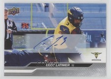 2024 Upper Deck UFL Auto Cody Latimer #23 Auto