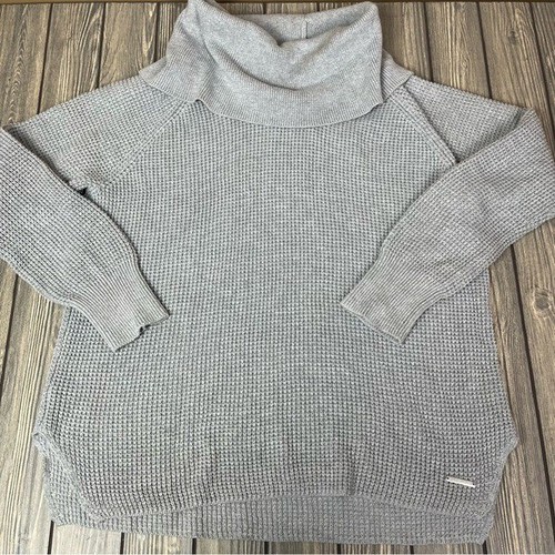 Suéter para mujer Michael Kors gris claro cuello capucha grande - Imagen 2 de 11