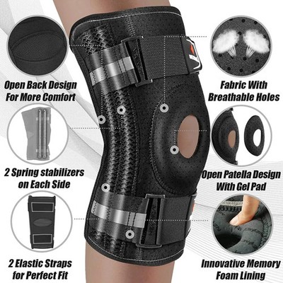 Knee Brace with Side Stabilizers for Men & Women - Pain Relief