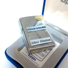 Zippo Silver Titanium December 2000 Unused Collectible Rare