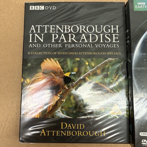 BBC David Attenborough Life + Attenborough In Paradise DVDs New Factory Sealed - Foto 2 di 8