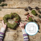 2pcs Iron Wreath Rings Wall Art Wreath Frame Festival Home Decor Ring