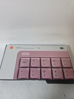 75 Wireless Mechanical Keyboard - Hot Swappable, RGB Backlit, Bluetooth, Pink