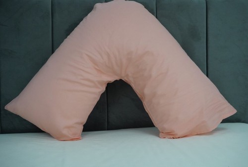 V Shaped Pillowcase Polycotton Orthopedic Back Neck Support V Covers (Pack of 2) - Picture 63 of 84