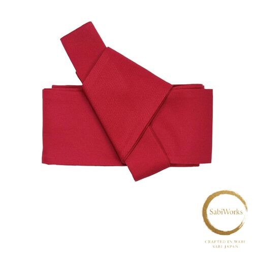 Japanese clothing men's One-touch square band red (plain) - Picture 1 of 1