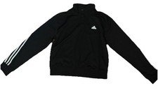 Women's Adidas Sweat Jacket Iconic Warpping 3-Stripes Snap Size M Brand New
