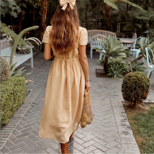 Vestido Christy Dawn Dawn en Oxblood Calico Ditsy Floral XS $218 - Imagen 3 de 14