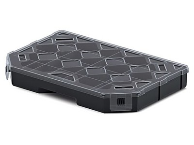 KTG30204 Behälter: kollektiv mit Partitionen schwarz 284x195x40mm KISTENBERG