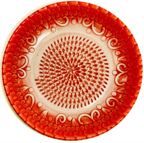 BonCera, All-in-one 4pcs Prime Ceramic Garlic Grater Set - HandMade, Red Embo... - Picture 2 of 9