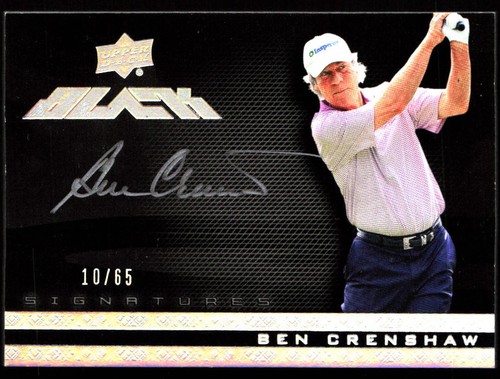Ben Crenshaw 2013 Upper Deck Black Golf Signatures Auto Autograph /65 - Picture 1 of 2