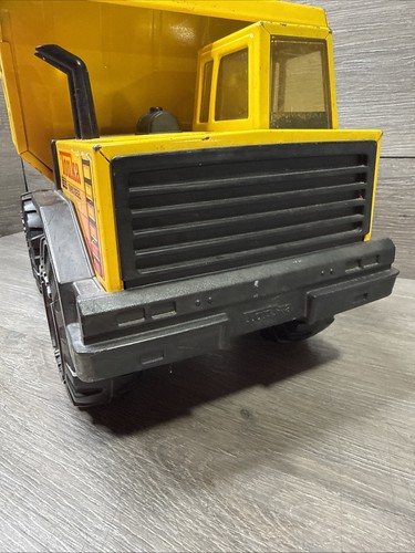 Tonka Turbo-Diesel Muldenkipper XMB-975 gelb Stahl Vintage 1980er USA - Bild 12 von 14