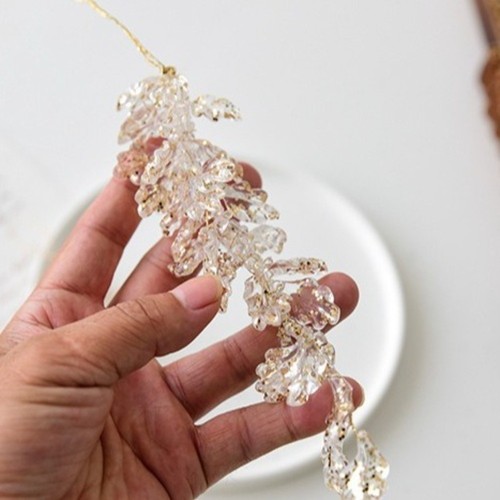 Kreativer Acryl Glitzer Weihnachten Anhänger Weihnachtsblätter Geweih Home - Bild 10 von 17