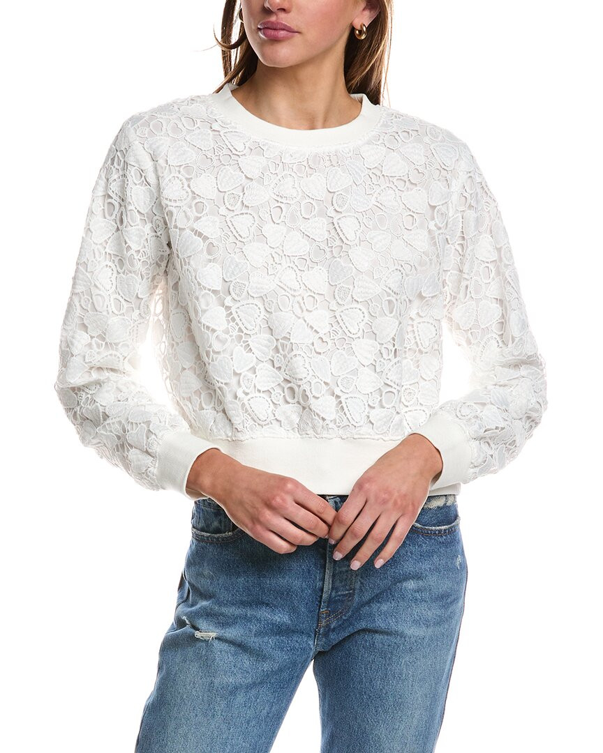 Женская толстовка с вязаным сердечком Chrldr, вязаная крючком