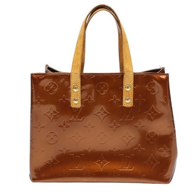 LOUIS VUITTON Lead PM Vernis Mini Bag M91146 Handtasche Monogram Vernis Bronze