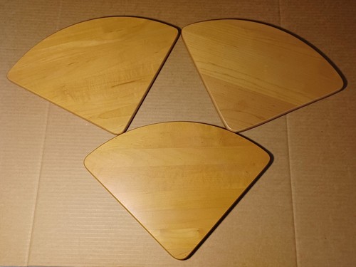 Longaberger Wood Crafts Wrought Iron 4 Tier Corner wood Shelf lot of 3