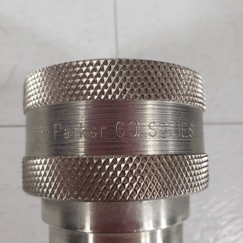 Parker SH6-62 Hydraulik Schnellkupplungsschlauch 3/4" Kupplung Edelstahl Innengewinde - Bild 8 von 9