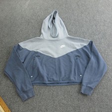 Nike Hoodie Womens XS Blue Colorblock Terry P...