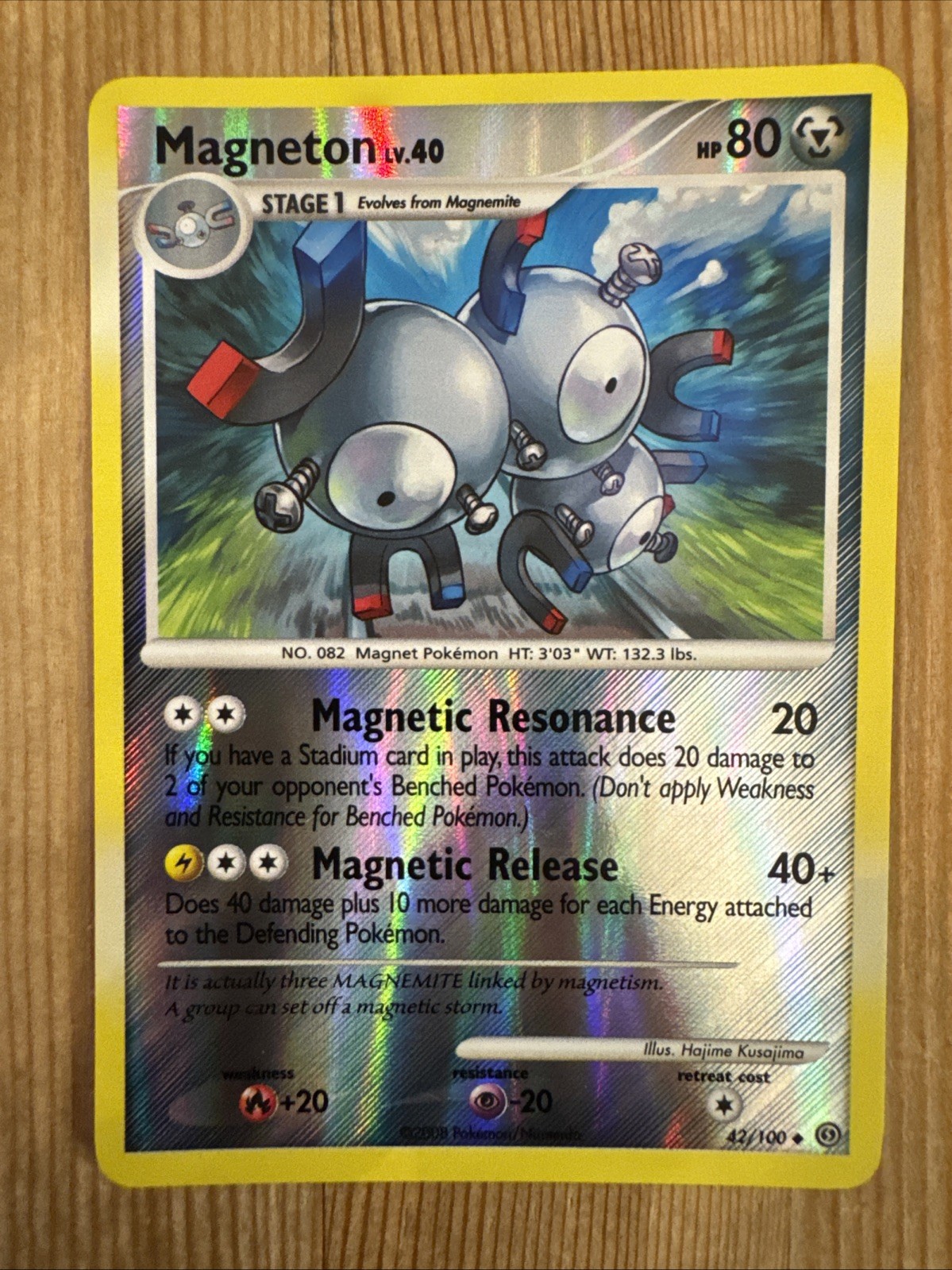 Magneton 42/100 Stormfront Reverse Holo Pokemon Card NM