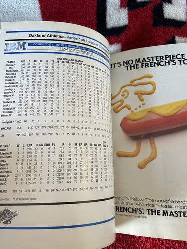 1990 WORLD SERIES PROGRAM CINCINNATI REDS A’s Plus More - Picture 6 of 24