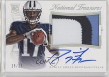 2015 Panini National Treasures Silver /25 Dorial Green-Beckham #RMSR-DG Auto RC