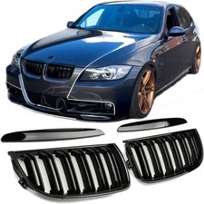 PREMIUM Sport Kühlergrill schwarz glänzend passend für BMW 3er E90 E91 -08.2008