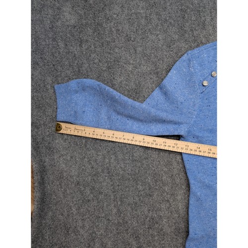 Talbots Damen Strick Pullover Kleid klein blau Knopfdetail Karriere leicht - Bild 4 von 8