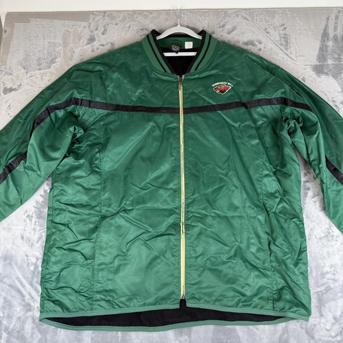 Vintage Nike Team Mens Size 2XL Minnesota Wild Full Zip Jacket NHL - Picture 1 of 16
