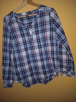 Multiblu Karo-Bluse / Hemd aus 100% Baumwolle – Gr. 40 - Bild 1 von 4