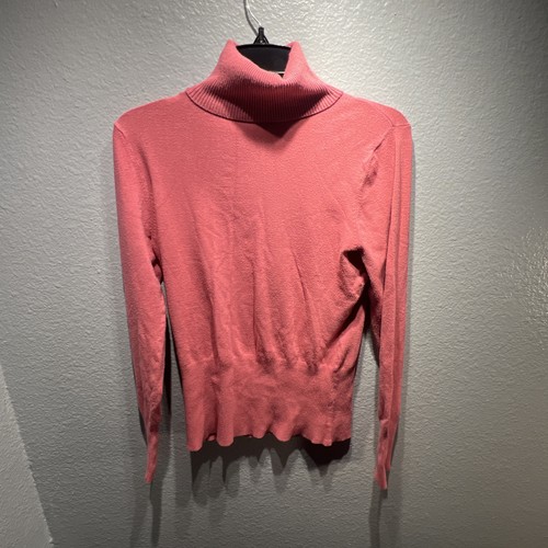 Cabi #344 Size L Pink Turtleneck Warm - Picture 2 of 7