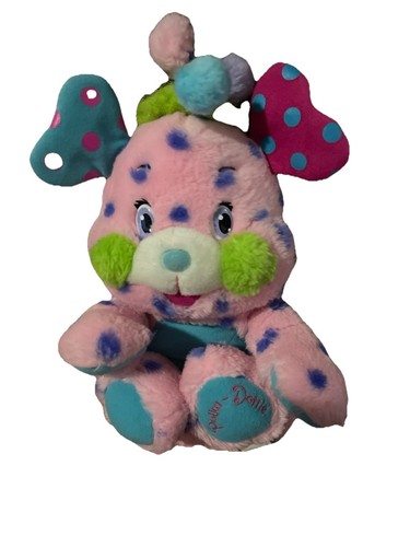 2001 POPPLES POLKA DOTTIE PINK + PURPLE POLKA SPOTTED STUFFED ANIMAL PLUSH TOY - Picture 3 of 13