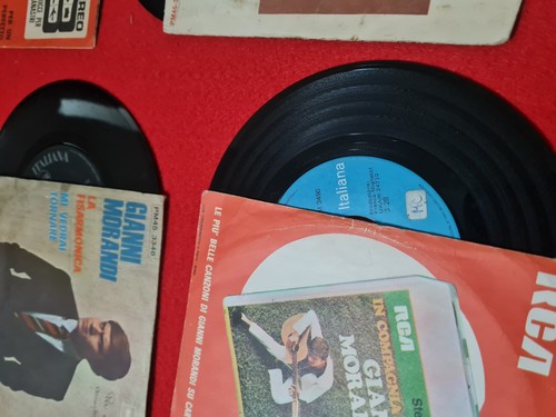 GIANNI MORANDI LOTTO 10 DISCHI 45 Giri Anni 60 70 80 DISCO VINILE ORIGINALl - Foto 13 di 15
