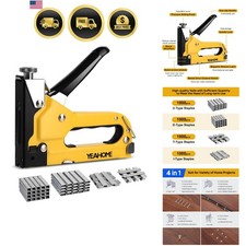 Heavy Duty Staple Gun 4-in-1 Upholstery Stapler with 4000 Staples DIY Craft