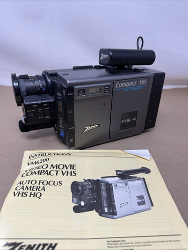 VTG 80s Zenith VM6200 Video Movie Camera - Tested