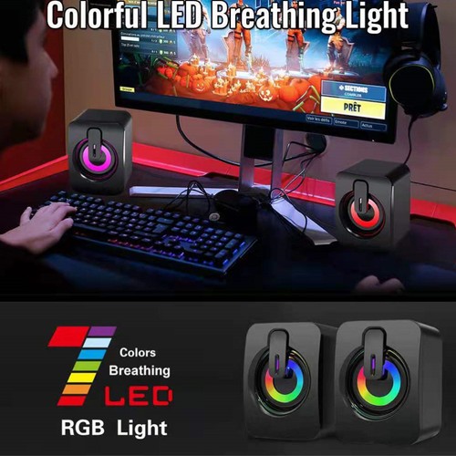 Wired Gaming Speakers Pc Usb Computer with Subwoofer USB-Powered - 第 4/12 張圖片