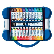 Tempere GIOTTO Extra 12 ml assortiti scatola da 24 tubetti +2 pennelli F30510000