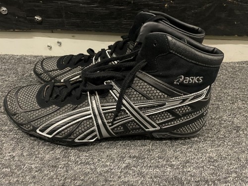 Asics Dan Gable Ultimate 2 Ringerschuhe - Größe 12 - schwarz/grau - Bild 2 von 5